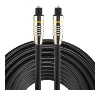Cavo audio ottico digitale Toslink maschio a maschio con testa in metallo placca