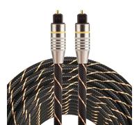 Cavo audio ottico digitale Toslink maschio a maschio con testa in metallo placca