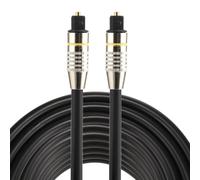 Cavo audio ottico digitale Toslink maschio a maschio con testa in metallo placca