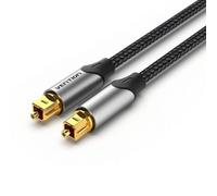 Cavo audio ottico maschio Toslink Vention BAVHF da 1 m, grigio alluminio