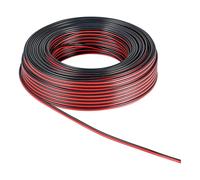 cavo audio per altoparlanti piattina rame 2x0,35 mm rosso 50 mt