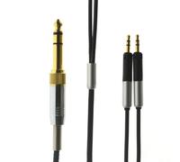 Cavo audio per Audio-Technica ATH-R70x, cavo di prolunga di ricambio per cuffie da 6,35/3,5 mm maschio a 2x2,5 mm maschio