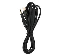 Cavo audio per auricolari Type-C con microfono e controllo del volume, cavo di ricambio per cuffie Audio-Technica ATH-M40x/M50x/M60x/M70x, intrecciato, lunghezza 1,5 m, in rame