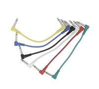 Cavo Audio per Chitarra Cavo Patch Per Chitarra Da 6 Pezzi Spina Angolare Da 6,35 Mm Nessun Cavo Schermato Dal Rumore Per Pedali Effetti Per Chitarra