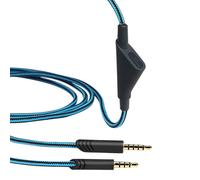 Cavo audio per cuffie da gioco, funzione di controllo del volume con pulsante mute, compatibile con le cuffie Astro A10A40A40TR, cavo Super Core di