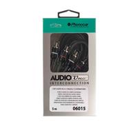 CAVO 2 RCA M/M 2 RCA + CAVO CC 5 MT SCHERMATO