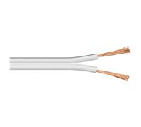 cavo audio piattina altoparlanti 2x1,50 cca bianco-nero 50 mt