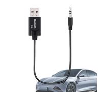 Cavo audio portatili da USB-a 3,5 mm per adattatore bt4.2, adattatore AUX per auto e sistemi di sterna di automobili e home | Compatibile con altoparlanti, cuffie o automobili per lo streaming musical