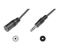 Cavo audio prolunga stereo jack 3,5 m/f 2,5mt