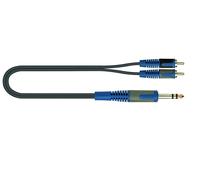 Cavo - Audio - Quiklok Rksa/120-2 - 2 Jack Fono A 1 Jack Stereo 6.3 Mm Mt.2