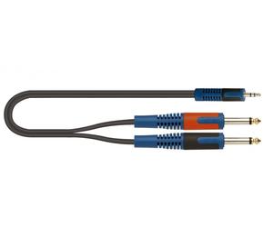 Cavo - Audio - Quiklok Rksa/140-1 Cavo Adattatore J.3,5mm St. 2 J.mono 6,3 1mt