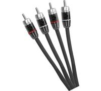 KIT Cavi RCA PHONOCAR 5mt per Amplificatori 4 Canali impianti HI-FI car 06037