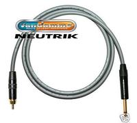 Cavo Audio RCA Dorato A Jack 6,3 Mm. Cavo Jack A Phono. Van Damme, Neutrik