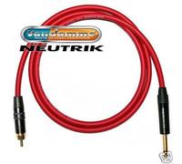 Cavo Audio RCA Dorato A Jack 6,3 Mm. Cavo Jack A Phono. Van Damme, Neutrik
