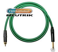 Cavo Audio RCA Dorato A Jack 6,3 Mm. Cavo Jack A Phono. Van Damme, Neutrik