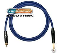 Cavo Audio RCA Dorato A Jack 6,3 Mm. Cavo Jack A Phono. Van Damme, Neutrik