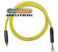 Cavo Audio RCA Dorato A Jack 6,3 Mm. Cavo Jack A Phono. Van Damme, Neutrik