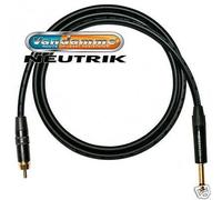 Cavo Audio RCA Dorato A Jack 6,3 Mm. Cavo Jack A Phono. Van Damme, Neutrik