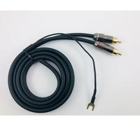 Cavo Audio RCA Giradischi univers. Hi-Fi Alta Fedelta' schermato + massa 150 cm