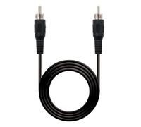 Cavo Audio RCA Maschio 5 m Nero Nanocable