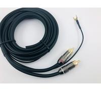 Cavo audio RCA per piatti Technics cavi in alluminio lunghezza 150 cm con massa