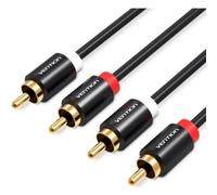Cavo Audio RCA Vention VAB-R06-B300 3m Nero 2x RCA Maschio Dorato