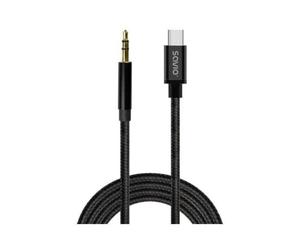 Cavo audio Savio CL-188 USB-C mini-jack 3,5 mm 2m DAC integrato Nero