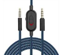 Cavo audio sostitutivo da 2 m per cuffie GPRO X, G233, G433, include controllo del volume e funzione mute, blu
