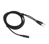 Cavo audio sostitutivo per cuffie per computer, con design a doppino intrecciato per Cloud II Cloud Flight Alpha e CloudMix Oxygen Copper Cavo intrecciato nero, lunghezza 2 m