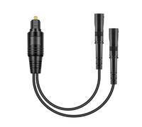 Cavo audio SPDIF 1 maschio a 2 femmina, adattatore digitale ottico splitter cavo, cavo adattatore audio per amplificatore digitale, splitter audio ottico digitale Toslink, per home theater