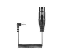 CAVO AUDIO SPIRALATO XLR-3 A MINI JACK 4 POLI PER IPAD/IPHONE - CONNETTORE ANGOL