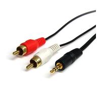 Cavo audio StarTech.com MU3MMRCA jack 3,5 mm a 2xRCA maschio 0,92 m Nero