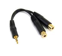 Cavo audio StarTech MUY1MFF Splitter stereo 3.5mm 15cm nero PVC