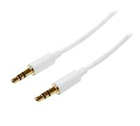 Cavo Audio Stereo 3,5 mm StarTech MU1MMMSWH 1 m Bianco Maschio a Maschio
