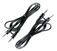 Cavo Audio Stereo Aux Jack 3.5 mm maschio a Jack 3.5 mm maschio lunghezza 6 mt per cuffie apple ipod iphone ipad tablet smartphone lettore mp3 pc (2 pezzi)
