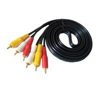 Cavo Audio Stereo: Cavo Composito Ad Alta Velocità Da 3,5 Mm, Collegamento Maschio A Maschio | Linea Di Adattatore Video, Rigido Di 4,92 Piedi Lungo Con Trasferimento