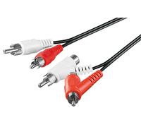 Goobay 50214 Cavo di Collegamento Stereo, RCA con Trasmissione, 1.5m Lunghezza del Cavo