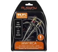 Cavo audio stereo Musway MW1RCA RCA 1 M 99,9% OFC cavo in rame nuovo