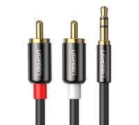 Cavo audio stereo splitter a Y da 3,5 mm maschio a 2 RCA maschio UGREEN 20779 da 0,5 m per smartphone