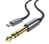 Cavo Audio Stereo USB-C a 6.35mm Maschio TRS - Cavo Stereo Adattatore - 1m