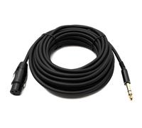 Cavo audio SYSTEM-S 10 m 6,35 mm jack maschio a XLR 3 pin femmina nero