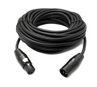Cavo audio SYSTEM-S 10 m XLR 3 pin maschio a femmina adattatore nero