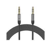 CAVO AUDIO TECHPROTECT UltraBoost, da 3.5 mm jack a 3.5 mm jack, 1,5 m, Rame, alluminio, nylon, Nero