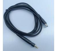 Cavo audio tipo C da 1,5 m per GSP 350/500/600/670 e Game One, per filo di rame smaltato intrecciato con connettori di bloccaggio placcati oro da 2,5 mm, cavo di ricambio nero per cuffie
