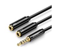 Ugreen UGREEN Cavo Audio 3.5mm maschio a 2 femmina- case ABS(Black)