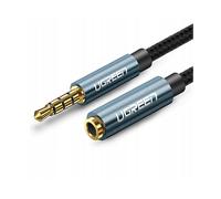 CAVO AUDIO UGREEN AV118, da 3.5 mm jack a 3.5 mm jack, 1,5 m, Rame OFC, Nylon, Alluminio, Nero