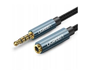 CAVO AUDIO UGREEN AV118, da 3.5 mm jack a 3.5 mm jack, 1,5 m, Rame OFC, Nylon, Alluminio, Nero