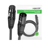 CAVO AUDIO UGREEN da XLR a XLR, 2 m, Rame, PVC, Nerocolo