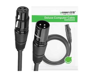 CAVO AUDIO UGREEN da XLR a XLR, 2 m, Rame, PVC, Nerocolo