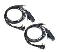 Cavo audio universale 2-pin a 3,5 mm con PTT | compatibile con Midland G7 pro G8 G9 pro M24 M24 Plus M48 M99 G6 XT G7 XTR